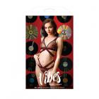 Vibes So Juicy Strappy Bralette & Panty S/m Black Sex Toy Product