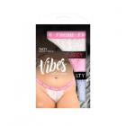 Fantasy Lingerie Vibes Tasty Vibes Pack 3-piece Lace Thong Panty Set Blue/pink/white Queen Size Sex Toy Product