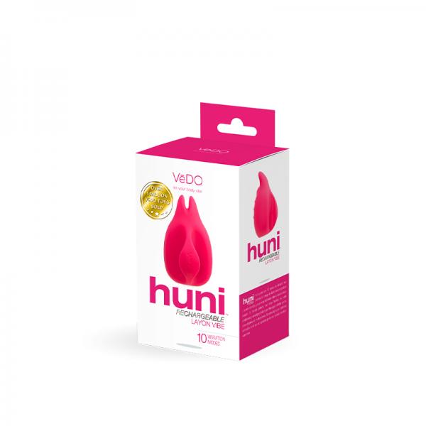 Vedo Huni Rechargeable Finger Vibe Tease Me Foxy Pink Sex Toy Product