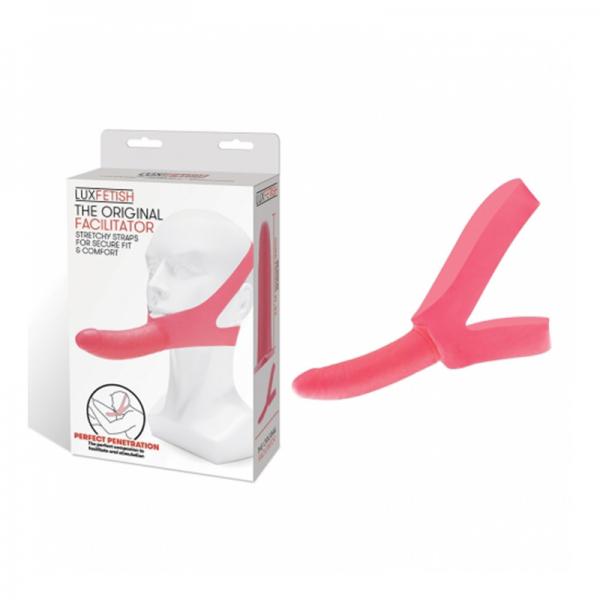 Lux Fetish The Original Facilitator Chin Strap-on - Pink Sex Toy Product