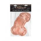 Glitterati Penis Rose Gold Plates 8 Sex Toy Product