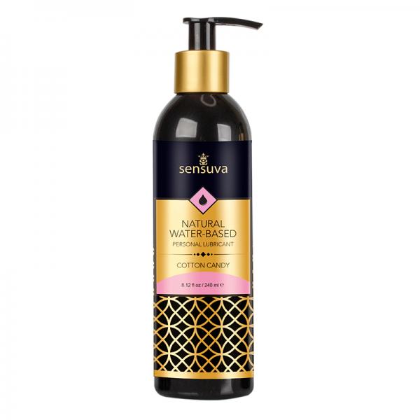 Natural Water-based Personal Lubricant Cotton Candy 8 Oz. Sex Toy Product