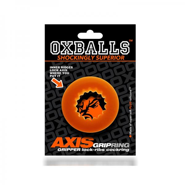 Oxballs Axis Rib Griphold Cockring Orange Ice Sex Toy Product