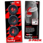 Hunkyjunk Superhuj 3-pack Cockrings Tar Ice Sex Toy Product