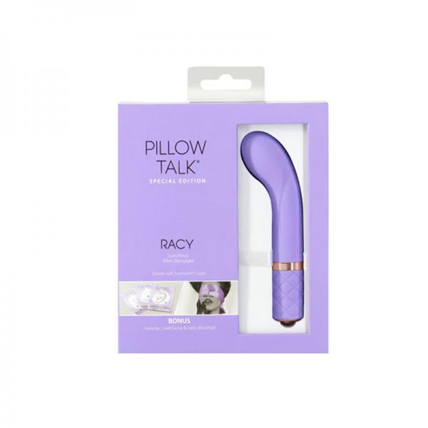 Pillow Talk Special Edition Racy Mini Massager With Swarovski Crystal Purple Sex Toy Product