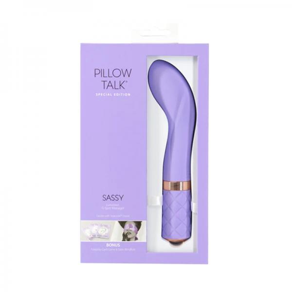 Pillow Talk Special Edition Sassy G-spot Massager With Swarovski Crystal Purple Sex Toy Product