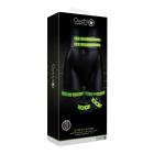 Ouch! Glow Thigh Cuffs, Hand Cuffs & Belt - Glow In The Dark - Green - S/m Sex Toy Product