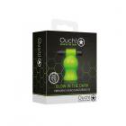 Ouch! Glow Vibrating Head Masturbator - Glow In The Dark - Green Sex Toy Product