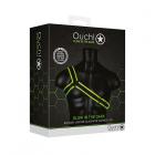 Ouch! Glow Gladiator Harness - Glow In The Dark - Green - L/xl Sex Toy Product