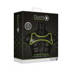 Ouch! Glow Neoprene Harness - Glow In The Dark - Green - S/m Sex Toy Product