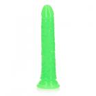 Realrock Glow In The Dark Slim 8 In. Dildo Neon Green Sex Toy Product