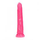 Realrock Glow In The Dark Slim 11 In. Dildo Neon Pink Sex Toy Product