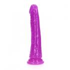 Realrock Glow In The Dark Slim 6 In. Dildo Neon Purple Sex Toy Product