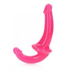 Realrock Glow In The Dark 6 In. Strapless Strap-on Dildo Neon Pink Sex Toy Product