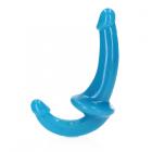 Realrock Glow In The Dark 6 In. Strapless Strap-on Dildo Neon Blue Sex Toy Product