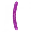 Realrock Glow In The Dark Double Dong 12 In. Dual-ended Dildo Neon Purple Sex Toy Product
