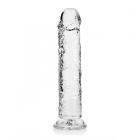 Realrock Crystal Clear Straight 10 In. Dildo Without Balls Clear Sex Toy Product