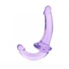 Realrock Crystal Clear 6 In. Strapless Strap-on Dildo Purple Sex Toy Product
