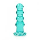 Realrock Crystal Clear Curvy 5.5 In. Dildo/plug Turquoise Sex Toy Product