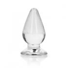 Realrock Crystal Clear 3.5 In. Anal Plug Clear Sex Toy Product