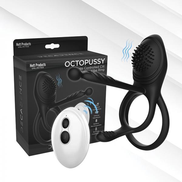 Decadence Octopussy Cock Ring/clit/anal Stimulator With Tentacles Remote Control Sex Toy Product