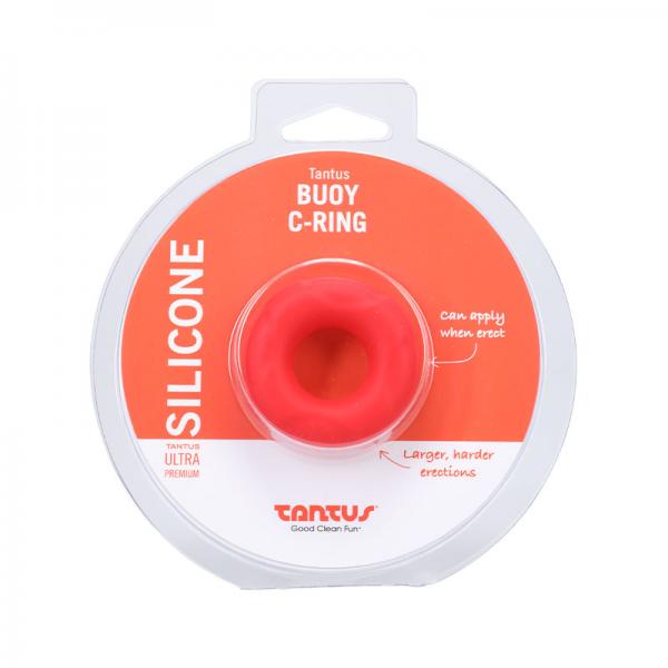 Tantus Buoy C-ring - Small - Crimson Sex Toy Product
