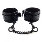 Rouge Leather Ankle Cuffs Black With Black Accessories Sex Toy Product