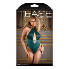 Tease Jules Keyhole Teddy With Snap Closure Dark Teal Green S/m Sex Toy Product