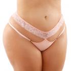 Ren Microfiber Panty With Double-strap Waistband Light Pink Queen Sex Toy Product