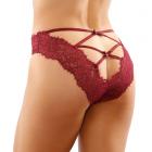 Ivy Lace Bikini Panty With Lattice Cut-out Back Garnet S/m Sex Toy Product