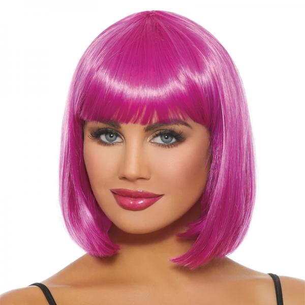 Mid-length Bob Wig Magenta Sex Toy Product