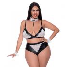 Magic Silk Dress Up Dirty Deeds Costume Black Queen Size Sex Toy Product