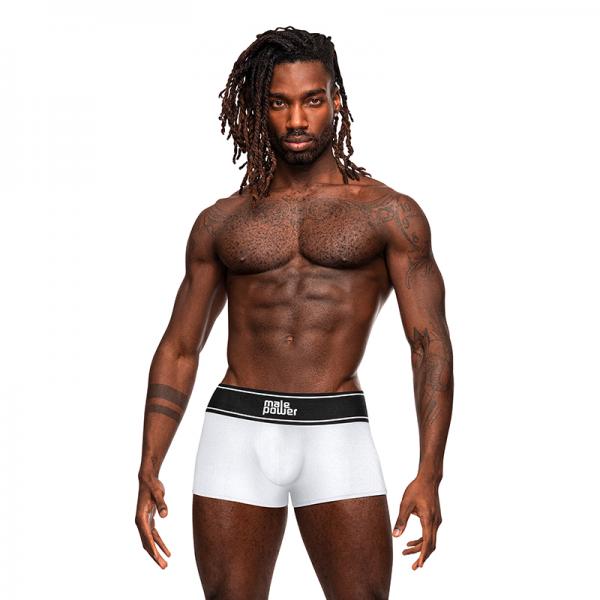 Male Power Modal Rib Pouch Short White S Sex Toy Product