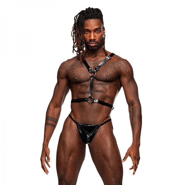 Male Power Men's Leather Sagittarius Black O/s Sex Toy Product