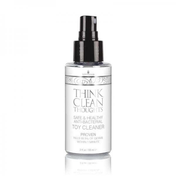 Sensuva Think Clean Thoughts Anti-bacterial Toy Cleaner 2 Oz. Bottle Sex Toy Product