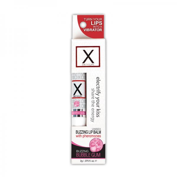 Sensuva X On The Lips Buzzing Lip Balm Bubble Gum Sex Toy Product