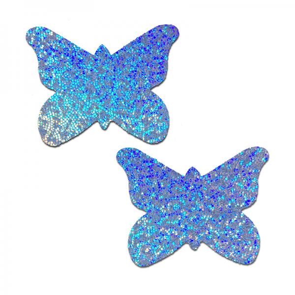 Pastease Butterfly: Baby Blue Glitter Butterflies Nipple Pasties Sex Toy Product