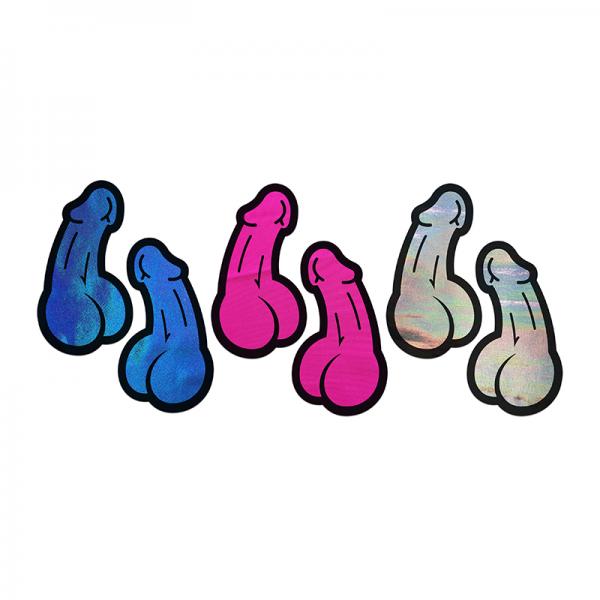 Pastease A Bag Of Dicks: 3-pack Of Penis Pasties For Nipples & Skin Sex Toy Product
