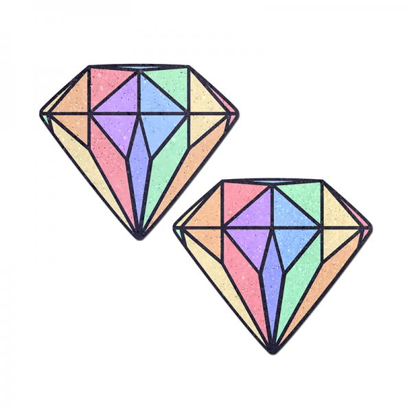 Pastease Gem: Pastel Rainbow Diamond Nipple Pasties Sex Toy Product