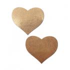 Pastease Love: Liquid Rose Gold Heart Nipple Pasties Sex Toy Product