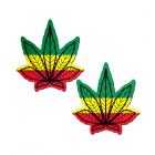 Pastease Indica Pot Leaf: Rasta Weed Nipple Pasties Sex Toy Product