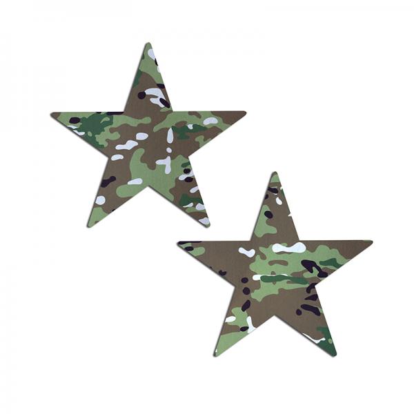 Pastease Nautical Star: Military Multi-cam Camoflauge Nipple Pasties Sex Toy Product
