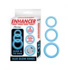 Enhancer Blue Glow Rings Set Of 3 Sex Toy Product