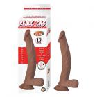 Realcocks Dual Layered 10 In. Brown Sex Toy Product