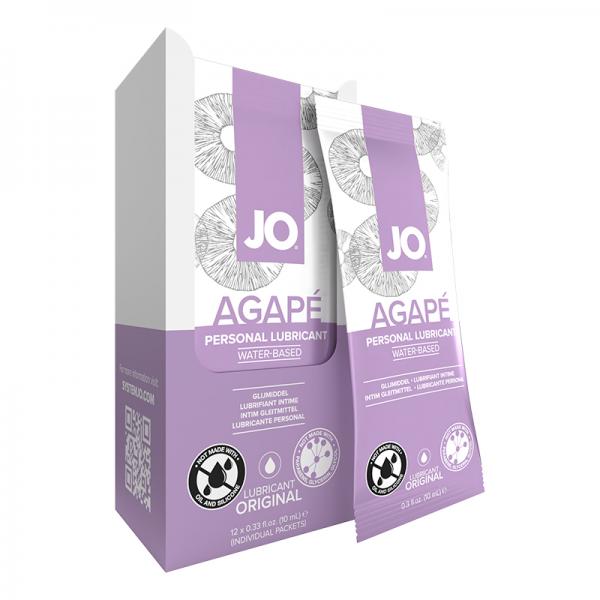 Jo H2o Agape Lubricant Foils 12-piece Display 0.34 Oz. Sex Toy Product