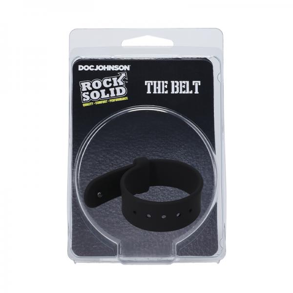 Rock Solid The Belt (adjustable) Silicone C-ring Black Sex Toy Product