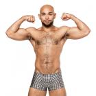 Male Power Disco Desire Mini Short Black/silver Xl Sex Toy Product