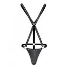 Male Power Fetish Warrior Criss-cross Body Harness Black S/m Sex Toy Product