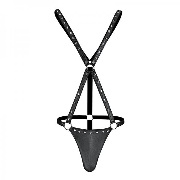 Male Power Fetish Warrior Criss-cross Body Harness Black L/xl Sex Toy Product