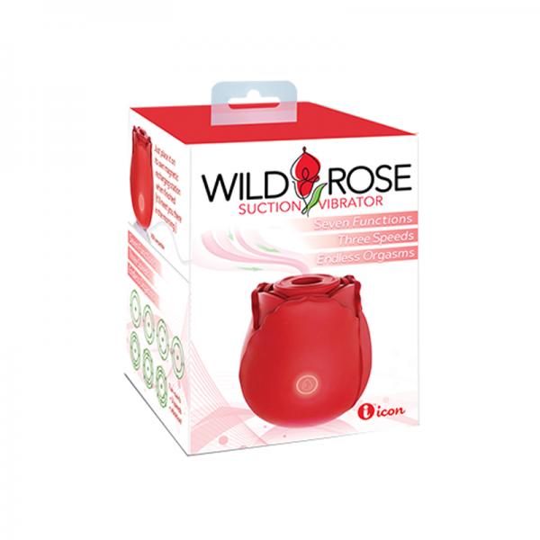Wild Rose The Classic Suction Vibrator Red Sex Toy Product